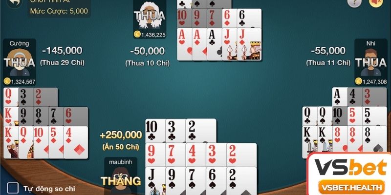 Cách so bài khi có cù lũ trong binh xập xám